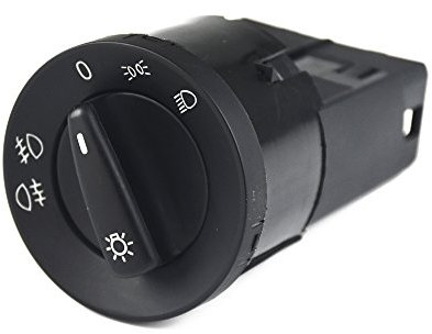 ZIxmix Car Headlight Switch Scheinwerfer-Steuerschalter, Nebelscheinwerfer-Knopf, passend for VW Bora Golf 4 1998–2005, 1C0 941 531 A, 1C0941531 Headlight Switch
