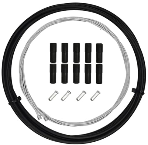 Generisch Schaltzugset enthält Bowdenzug + 2X Schaltzug + 10x Endkappen + 4X Quetschhülsen