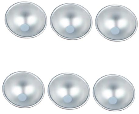 LIFKOME 6pezzi Stampi Da Dolci in Lega Di Alluminio Per Budini e Torte Mousse Antiscivolo e Antiaderente Per Crostatine Muffin e Cupcakes Facile Da Sformare e Pulire Per Pasticceria Te