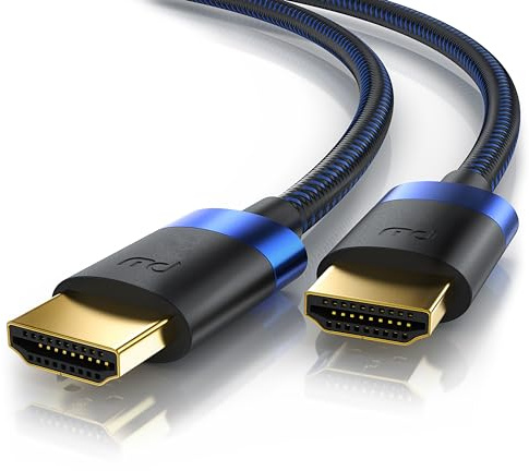 CSL - 16k HDMI Kabel 2.1-1m - 16k@30Hz 8k@60Hz 4k@120Hz - UHD II - Ultra High Speed Ethernet 48Gbps - HDMI 2.1 8k 16k / 2.0 4k - HDR 10+ eARC 3D VRR - Gaming TV PS5 Xbox