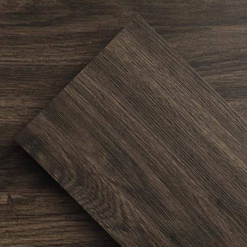ATOPOSE Vinylboden selbstklebend wasserfest, 18 Dielen 2.51 m², Walnuss Gealtert, Maserung in Holzoptik, einfache DIY-Verlegung, rutschfest und für Wohnzimmer, Bad, Küche
