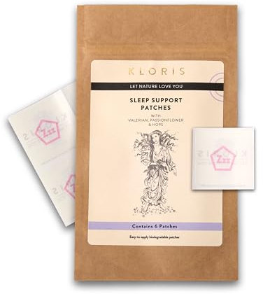 KLORIS Sleep Patches (6 Night Pack) UK Made - for Better Sleep Naturally. No Groggy Mornings. with Hemp, Valerian, Passionflower & Hops. Latex Free, Waterproof, Vegan