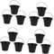 BESPORTBLE 4 Ensembles Baril De Pétrole Dégoulinant Accessoire De Gril Seau À Barbecue Seau De Gril Extérieur Seau D'égouttement De Gril Baril De Pétrole Barbecue Fer Black 3 Pièces * 4