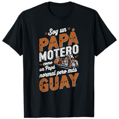 Papá Motero Hombre Divertida Moto Regalo Biker Motociclista Camiseta