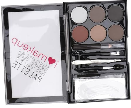 DEARMAMY Kit Sourcils Avec Poudre à Sourcils Lady Et De Pour Maquillage Cosmétique