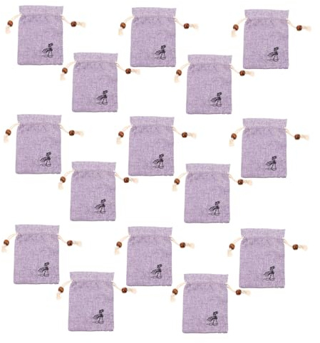 CALLARON 15pezzi Sacchetto Coulisse in Poliestere Stile Cinese Sacchetto Per Aromaterapia e Gioielli Organizzatore Di Piccoli Oggetti Chiusura Pratica