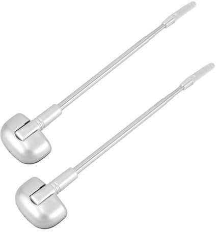 IMIKEYA 2piezas Antena Decorativa para Coche Unidades Antena Telescópica De Acero Inoxidable Repuesto para Parachoques Protector De Seguridad para Estacionamiento Camión y Vehículo