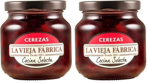 La Vieja Fábrica | Mermelada de Cerezas COCINA SELECTA | 280g (Paquete de 2)