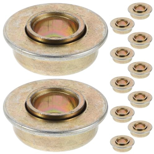 Abaodam 12 Stück Rollstuhl Vorderradlager aus Edelstahl Schwenkbare Drehteller Lagerplatten für Rollstuhl und Elektromobil Zubehör Geräuscharm und Belastbar Ersatzteile für Vorderradgabel