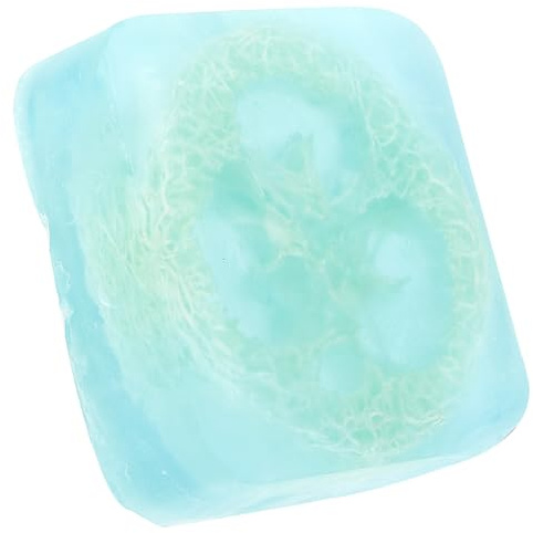 Alipis Saponetta di Luffa Artigianale 100g Esfoliante Texture Fine per Lavaggio Viso e Corpo, Sapone Naturale Rinfrescante per Doccia e Uso Quotidiano