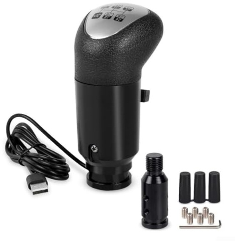 USB Racing Shifter Knob for Logitech G29 G27 G25 G920 and TH8A SQ Used with ETS2 on Windows-Based Systems