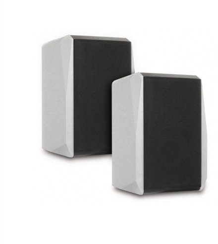 Dynavox TG-1000M Mini-Aktiv Lautsprecher 35 Watt silber (Paar)