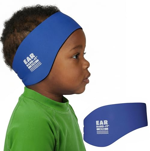 Fascia per nuotatori Ear Bandit Ultra Blu Piccola Adatta per Bambini di 1-3 Anni