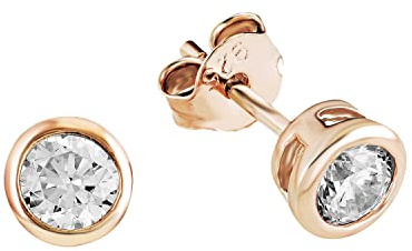 s.Oliver Ohrstecker 925 Sterling Silber Damen Ohrschmuck, mit Zirkonia synth., Kommt in Schmuck Geschenk Box