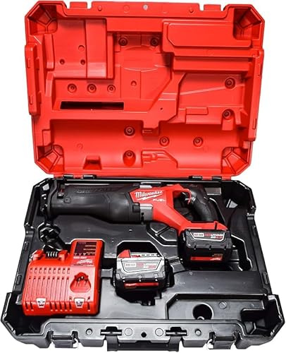Milwaukee 2720-22 M18 Fuel Sawzall Reciprocating Saw Kit With 2 Batteries
