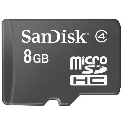 SanDisk MicroSD 8 GB Memory Card - Black