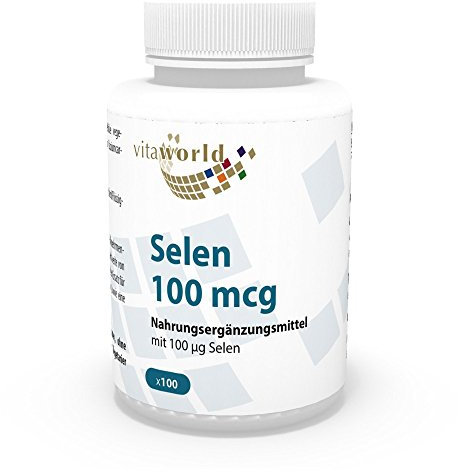 Vita World Selenium 100Mcg 100 Capsules Made in Germany