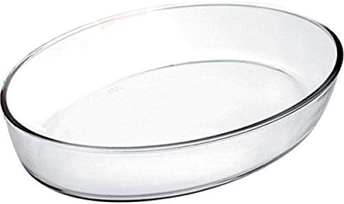 IBILI 480130 Plat Ovale, Verre, Transparent, 30 x 21 x 6 cm