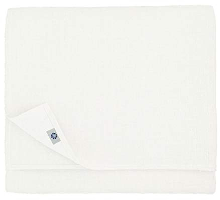 Linen & Cotton Elegante Tischdecke Stoff Amelia - 50% Leinen, 50% Baumwolle, Weiß/Weiss (147 x 350 cm) Tischtuch Tischwäsche Lang für Restaurant Hotel Cafe Deko Hochzeit Geburtstag Party