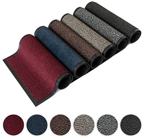 Kettelservice-Metzker® Schmutzfangmatte | Sauberlaufmatte | versch.Farben & Größen | rot-schwarz meliert 120 x 180 cm