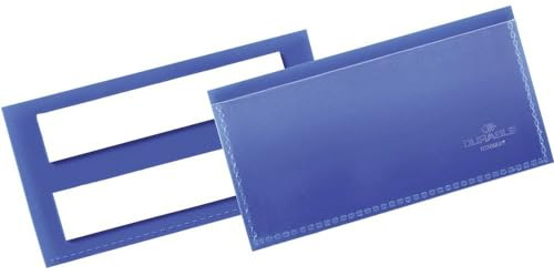 Durable 175907 Etiketthållare 100x38mm självhäftande, mörkblå, 50 stycken