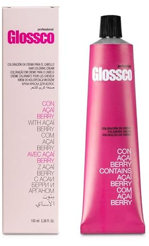 GLOSSCO PROFESSIONAL - Tinte Pelo Glossco 02 Matizador Violeta, 100 ml, Coloración Permanente en Crema, con Açaí Berry y Aceite de Argán, Cobertura Total, Brillo y Color Intenso, Mayor Duración