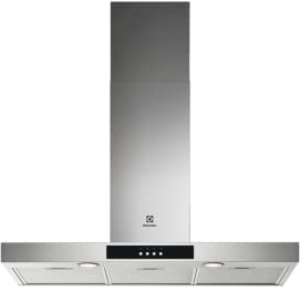 Hotte decorative murale Electrolux LFT429X - Hotte aspirante Box - largeur 90 cm - Débit d'air maximum (en m3/h) : 600 - Niveau sonore Décibel mini. / maxi. (en dBA) : 51 / 68