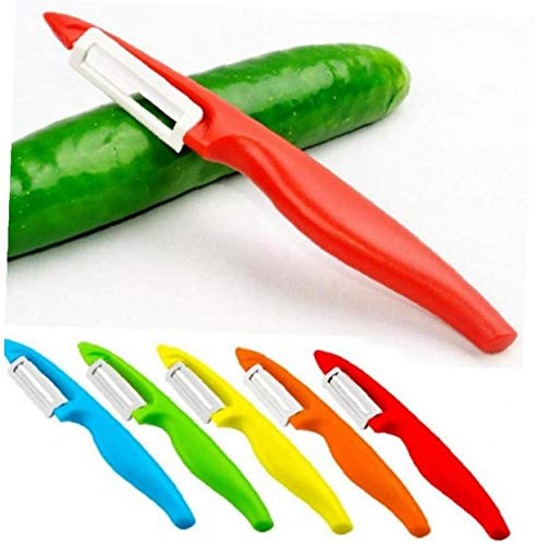 AMOYER Cerámica zesters Manual de Patata Vegetales pelador de Verduras Herramientas de la Fruta del Cortador Melón Planer rallador de Cocina Gadgets (Color al Azar)
