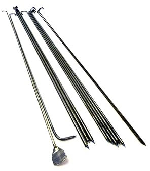 Tandoor Skewers Stainless Steel Sheeks Kebab Seekhs Pack 12pcs Set Tandoori Naan Clay Oven Accessory