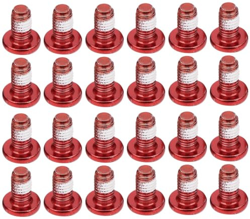Alomejor 24-teilige Fahrrad Scheibenbrems Schrauben T25 Bunte Fahrrad Scheibenbremse Schrauben M5 x 10 mm / 0,4 Zoll Disc Rotor Bolt Set