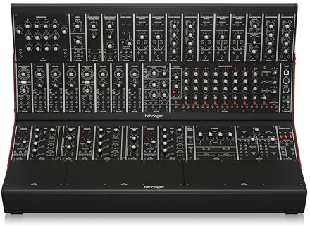 Behringer SYSTEM 55 Sintetizador modular completo System 55 con 38 módulos, convertidor de MIDI a CV y ​​2 estuches EURORACK GO