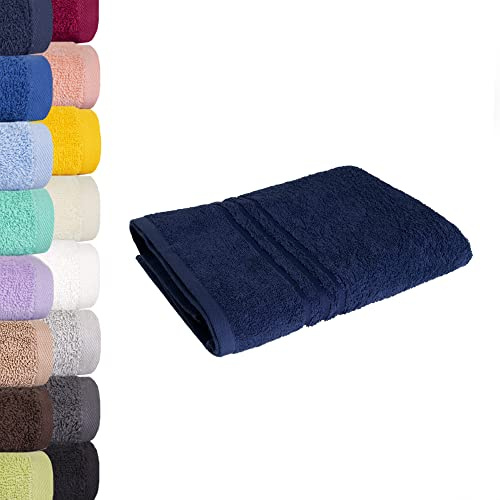 Lavea® Saunatuch Saunahandtuch 80x200cm - Navy, 500gr/m², 100% Baumwolle
