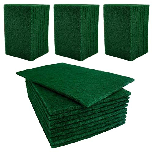 MKR PRO Heavy Duty Large Scouring Pads 16 x 22cm, Multi-Purpose for Kitchen and Bathroom (Pack of 40)