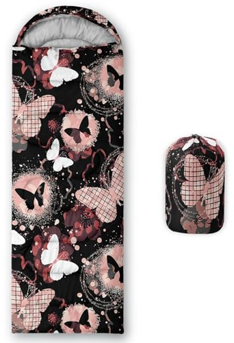 HOSIMA Schlafsack mit Cartoon-Hund, für Kaltes Klima, für Erwachsene, Mädchen und Jungen, wasserdicht, für Herren, warm, Camping, Wandern, Outdoor, Reisen, Jagd, Kompressionssack