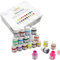 Artme Peintures pour textiles/Tissu Peinture Teinture Ensemble 20 Couleurs 20ml x 20 - Lavable