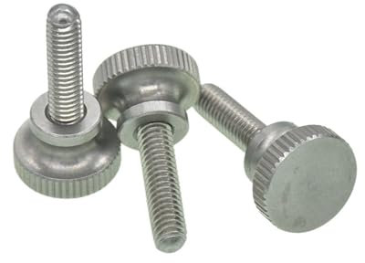 XipcO M2 M2,5 Edelstahl-Rändelschrauben, hoher Typ DIN 464 GB834 (Color : 5mm, Size : M2 (50pcs))