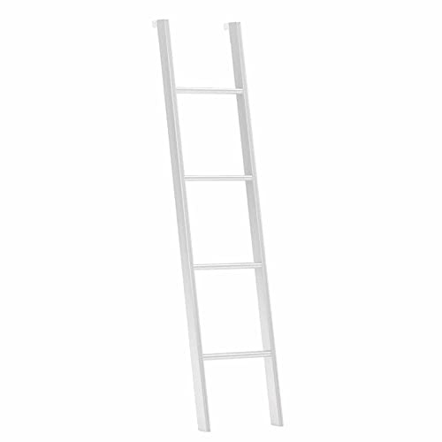 Escalera ajustable para literas para vehículos recreativos, 55, 60 y 63 pulgadas, escalera para literas con ganchos, escalera de mano extra ancha de metal para literas dobles, loft y biblioteca e