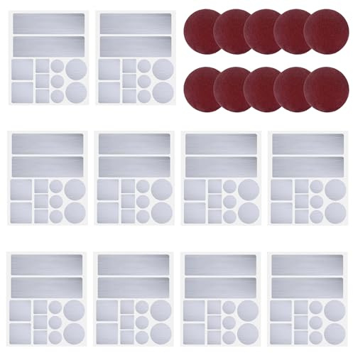 YOOOYOOO 10Pack Professional Aluminum Patch Repair Leaking Kit for Kitchen Cooking Pots Stock Soup Pot and Pans Cookware, Strong High Temperature Resistant Patch for Metal or Plastic Pail Bucket