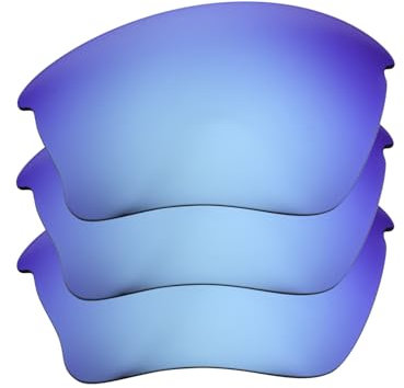 IMYTPFT Oakleys Half Jacket XLJ Lot de 3 verres polarisés Bleu, bleu, Taille unique