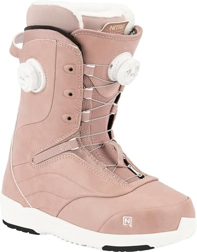 Nitro Botas de Snowboard Crown Boa para Mujer, Color Rosa, MP 24,5 // EU 38 // US WMN 7