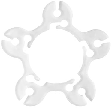 Bralucy Balloon Ring Clips 60pcs Multi-Functional Plum Blossom-Shaped Rings Buckle Reusable Balloon Arch Clips Suitable for Birthday Parties Wedding Venues Anniversary Celebrations