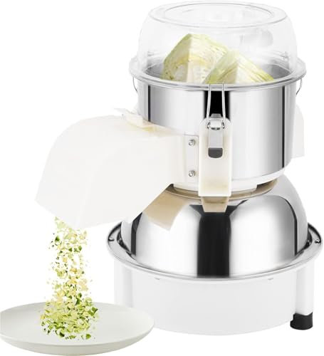 Picadora de verduras eléctrica, 160-260 lb/h, trituradora de frutas y repollo, procesador de alimentos de acero inoxidable, cortador de frutas y verduras de 160-260 lb/h, fácil de limpiar for ajo