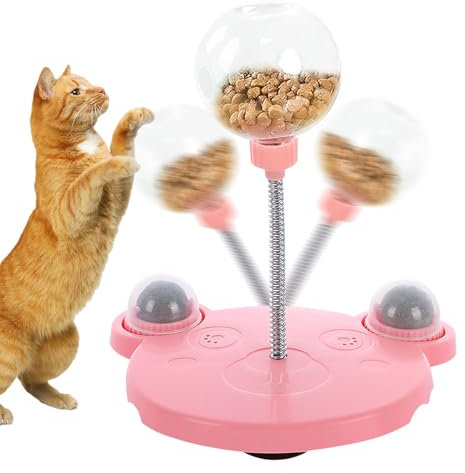Xevinas Interaktives Hundespielzeug Snackball Hund, Wackelndes Futterball Hund Hundespielzeug Intelligenz, Dispenser Ball Hunde Beschäftigung Spielzeug Slow Feeder Hundespielzeug Unzerstörbar (C)