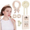 Boucle Sans Chaleur, Set Boucles Sans Chaleur avec Bonnet Cheveux,Bandeau de bigoudis Sans Chaleur,Bigoudi Boucle Cheveux de Sommeil Doux pour Cheveux Moyens et Longs-Beige