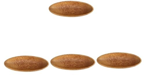 TOPBATHY 4 Piezas De Plato De Fruta De Madera De Cesta De Fruta Dividida Bandeja De Fruta Para Fiesta Cesta De Frutas Bandeja Escalonada Para Rebozar Pasteles Para Jabón