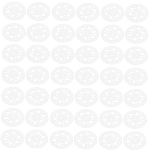 PRETYZOOM 100 Piezas Lavadora de Uñas Plástica para Fijación de Clavos Lavadora de Espuma para Tableros Plana para Instalación de Techos y Paredes