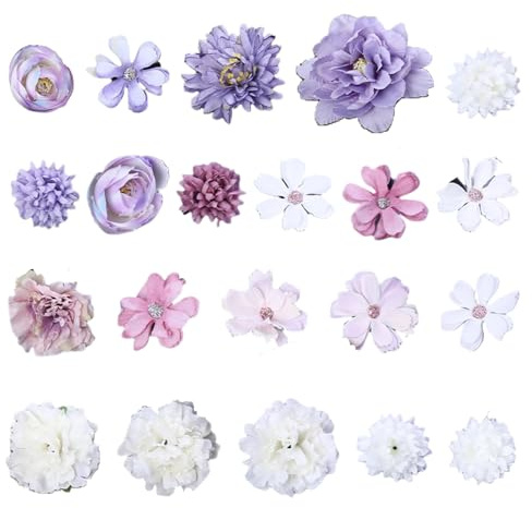 21 Stück, Blumen Haarspange, 3D Blüten Farbenfrohe Blumen Haarclips Für Frauen, künstliche Blüte Haarclip, Haarklammer, Ideal Für Hochzeit Und Party