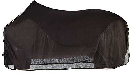 PFIFF 100489 flugutsats med fleeceinsats hästfilt fluga skydd landskap filt, svart, 145 cm