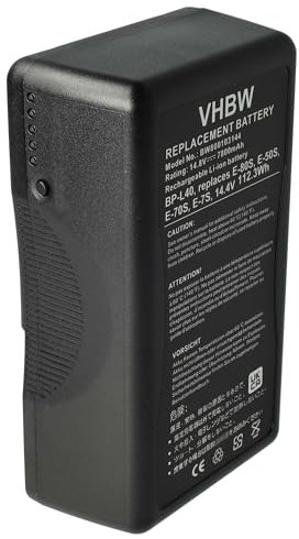 vhbw 1x Batterie Compatible avec Blackmagic Mini 4K, URSA Mini Pro caméra vidéo caméscope (7800mAh, 14,4V, Li-ION)