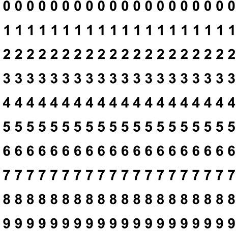 kleb-Drauf | 200 Zahlen, Höhe je 1,5 cm | Schwarz - matt | Wandtattoo Wandaufkleber Wandsticker Aufkleber Sticker | Wohnzimmer Schlafzimmer Kinderzimmer Küche Bad | Wände Glas Tür Fliese